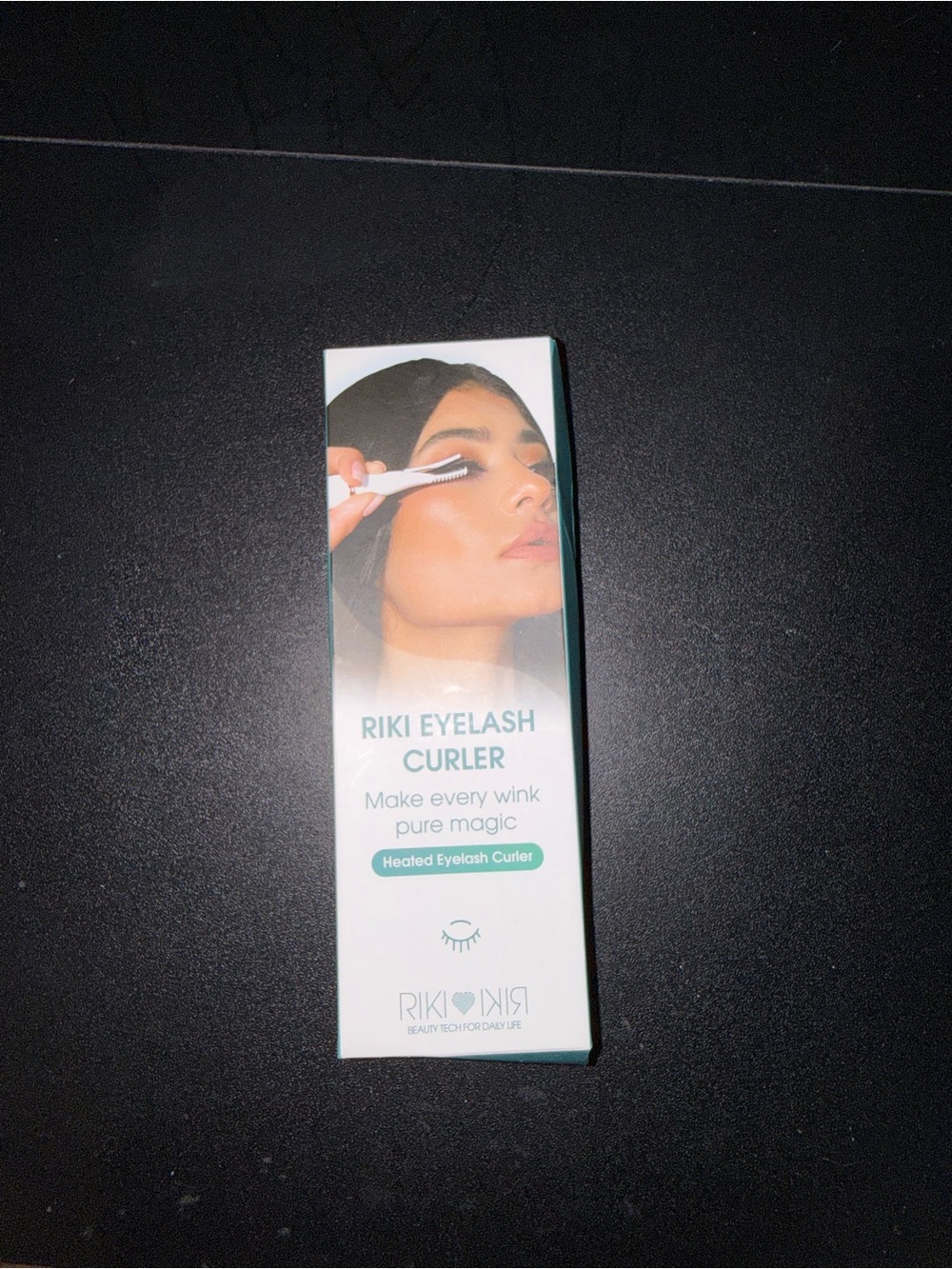 Heated Eyelash Curler — White with Teal Accents